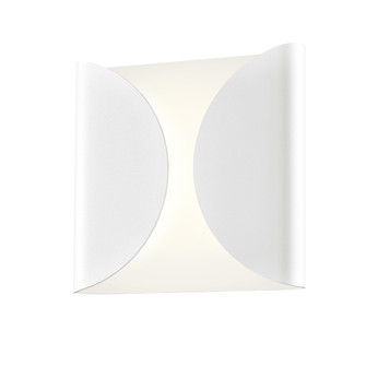 Folds LED Wall Sconce in Textured White (69|2710.98-WL)