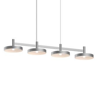 Systema Staccato LED Linear Pendant in Bright Satin Aluminum (69|1784.16-PAN)