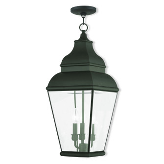 Exeter Three Light Outdoor Pendant in Black (107|2597-04)