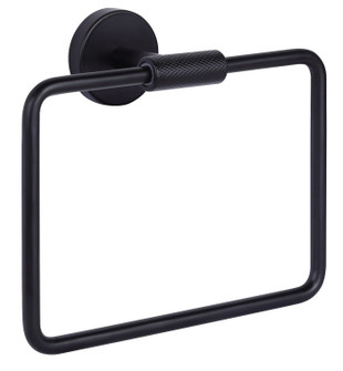 Varen Towel Ring in Matte Black (387|BA108A09BK)