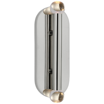 Rousseau LED Wall Sconce in Polished Nickel (268|KW 2287PN-CG)