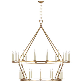 Darlana Ring LED Chandelier in Antique-Burnished Brass (268|CHC 5277AB)