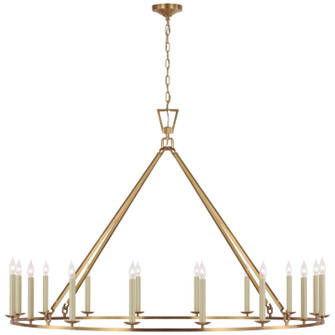 Darlana Ring LED Chandelier in Antique-Burnished Brass (268|CHC 5275AB)