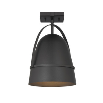 Rue One Light Semi Flush Mount in Black (43|D302M-SF-BK)