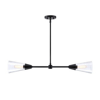 Norro Two Light Island Pendant in Matte Black (43|D290M-IS-MB)