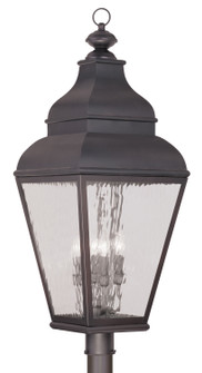 Exeter Four Light Outdoor Post Lantern in Bronze (107|2608-07)