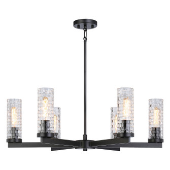 Weaver Six Light Pendant in Black (423|C32106BK)