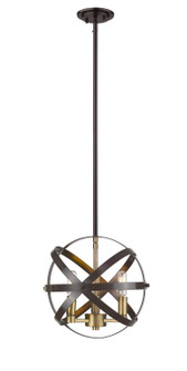 Cavallo Three Light Pendant in Hammered Bronze / Olde Brass (224|463-12HBRZ-OBR)