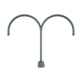 R Series Two Light Post Adapter in Satin Green (59|RPAD-SG)