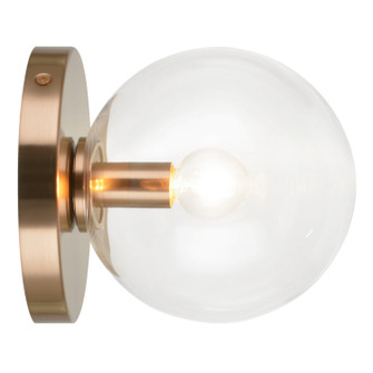 Cosmo One Light Wall Sconce/Ceiling Mount in Aged Gold Brass (423|WX06001AGCL)