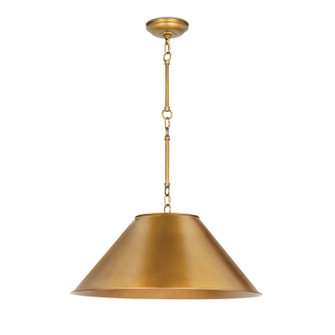 Reese Three Light Pendant in Natural Brass (400|16-1395NB)