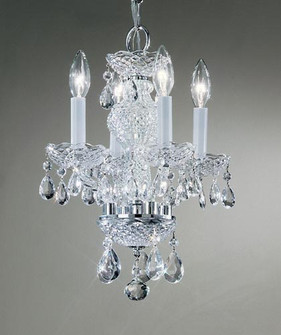 Monticello Four Light Mini Chandelier in Chrome (92|8234 CH I)