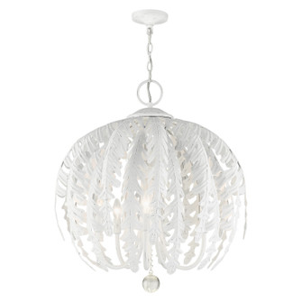 Acanthus Five Light Chandelier in Antique White (107|46235-60)