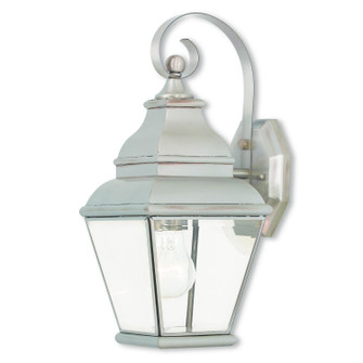 Exeter One Light Outdoor Wall Lantern in Brushed Nickel (107|2590-91)