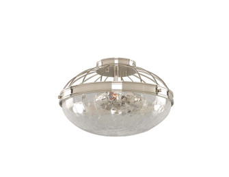 Montauk Three Light Flush Mount in Polished Nickel (33|311341PN)