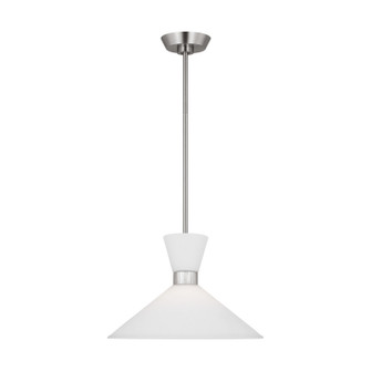 Belcarra One Light Pendant in Brushed Steel (454|DJP1091BS)