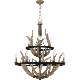 Journey Nine Light Chandelier in Earth Black (10|JR5032EK)