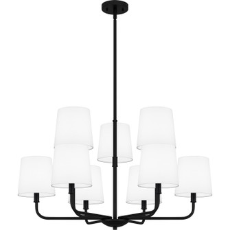 Gallagher Nine Light Chandelier in Matte Black (10|GGR5032MBK)