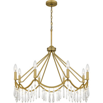 Airedale Eight Light Chandelier in Aged Brass (10|AID5030AB)