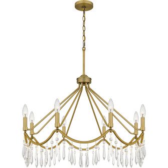 Airedale Eight Light Chandelier in Aged Brass (10|AID5030AB)