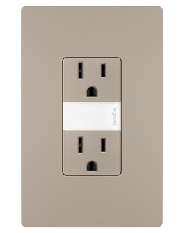 radiant 15A Tamper-Resistant Outlet with Night Light in Nickel (246|NTL885TRNICC6)
