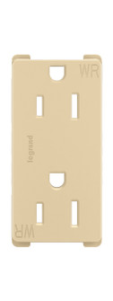 radiant Outdoor Duplex Outlet in Ivory (246|885TRWRI)