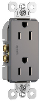 radiant Duplex Tamper-Resistant Outlet in Nickel (246|885TRNICC12)