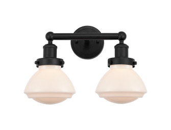 Edison Two Light Bath Vanity in Matte Black (405|616-2W-BK-G321)