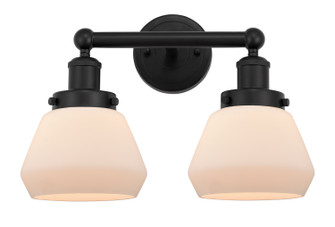 Edison Two Light Bath Vanity in Matte Black (405|616-2W-BK-G171)