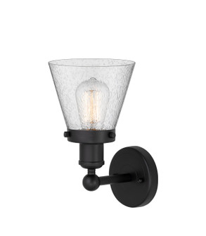 Edison One Light Wall Sconce in Matte Black (405|616-1W-BK-G64)