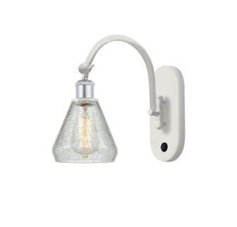 Ballston One Light Wall Sconce in White Polished Chrome (405|518-1W-WPC-G275)