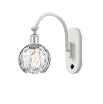 Ballston One Light Wall Sconce in White Polished Chrome (405|518-1W-WPC-G1215-6)