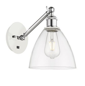 Ballston One Light Wall Sconce in White Polished Chrome (405|317-1W-WPC-GBD-752)