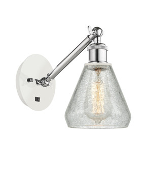 Ballston One Light Wall Sconce in White Polished Chrome (405|317-1W-WPC-G275)