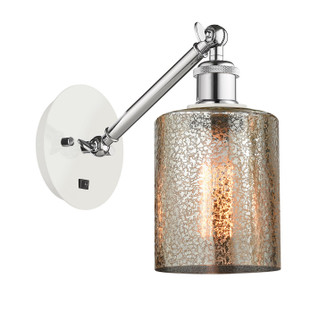 Ballston One Light Wall Sconce in White Polished Chrome (405|317-1W-WPC-G116)