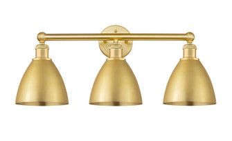 Edison Three Light Bath Vanity in Satin Gold (405|616-3W-SG-MBD-75-SG)