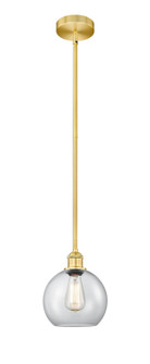 Edison One Light Mini Pendant in Satin Gold (405|616-1S-SG-G122-8)