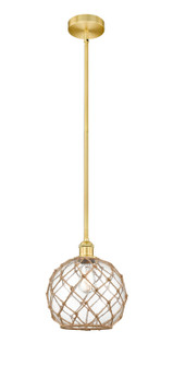 Edison One Light Mini Pendant in Satin Gold (405|616-1S-SG-G122-10RB)
