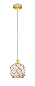 Edison One Light Mini Pendant in Satin Gold (405|616-1S-SG-G121-8RB)