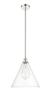 Edison One Light Pendant in Polished Nickel (405|616-1S-PN-GBC-162)
