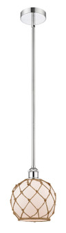 Edison One Light Mini Pendant in Polished Chrome (405|616-1S-PC-G121-8RB)
