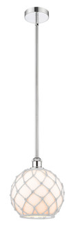 Edison One Light Mini Pendant in Polished Chrome (405|616-1S-PC-G121-10RW)