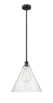 Edison One Light Pendant in Matte Black (405|616-1S-BK-GBC-164)
