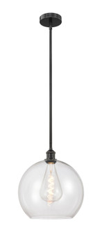 Edison One Light Pendant in Matte Black (405|616-1S-BK-G122-14)