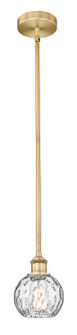 Edison One Light Mini Pendant in Brushed Brass (405|616-1S-BB-G1215-6)