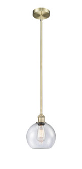 Edison One Light Mini Pendant in Antique Brass (405|616-1S-AB-G124-8)