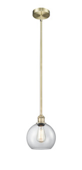 Edison One Light Mini Pendant in Antique Brass (405|616-1S-AB-G122-8)