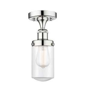 Edison One Light Semi-Flush Mount in Polished Chrome (405|616-1F-PC-G312)