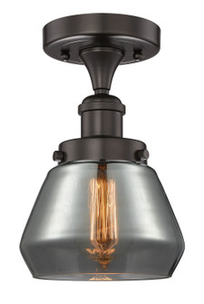 Edison One Light Semi-Flush Mount in Oil Rubbed Bronze (405|616-1F-OB-G173)