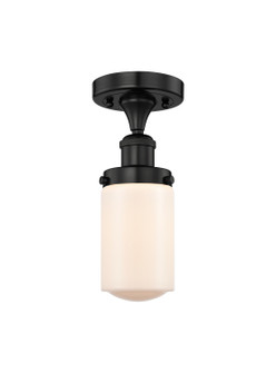 Edison One Light Semi-Flush Mount in Matte Black (405|616-1F-BK-G311)